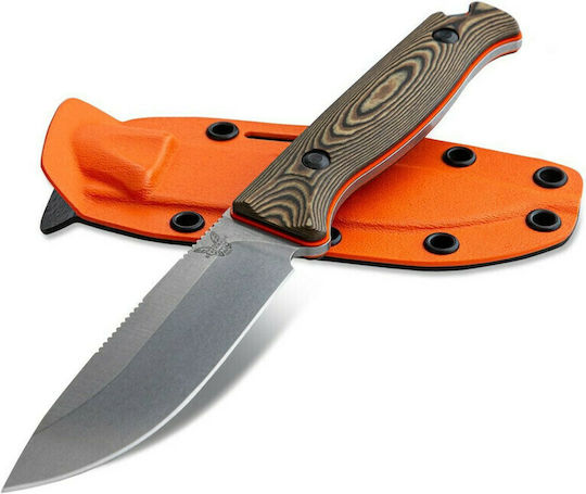 Benchmade Saddle Mountain Skinner Cuțit Maro Cu Husă