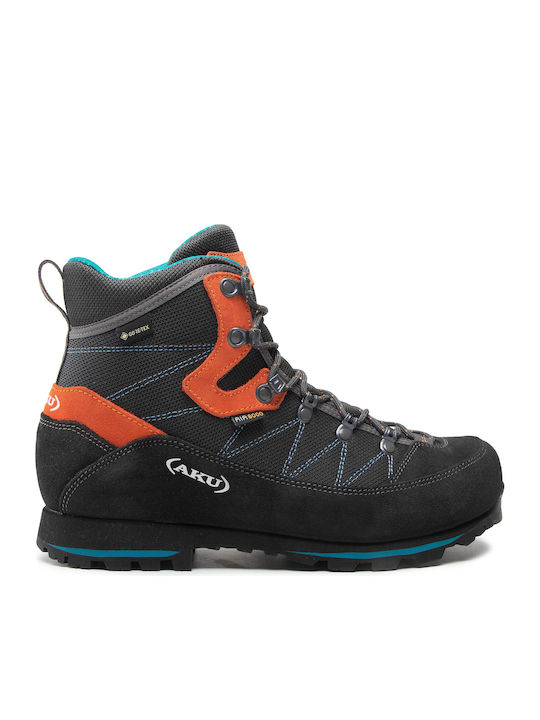 BAZAR - AKU Pánské trekové boty SLOPE MICRO GTX anthracite/lime - šedé