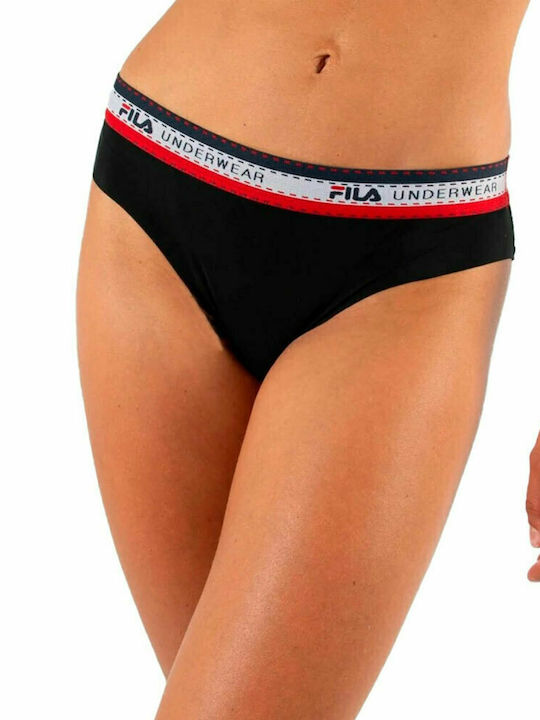 Fila Baumwolle Damen Brasilien Schwarz