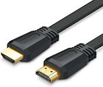 Ugreen ED015 HDMI 2.0 Flat Cable HDMI male - HDMI male 2m Μαύρο
