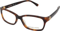 Michael Kors Plastic Eyeglass Frame Brown Tortoise MK842 240