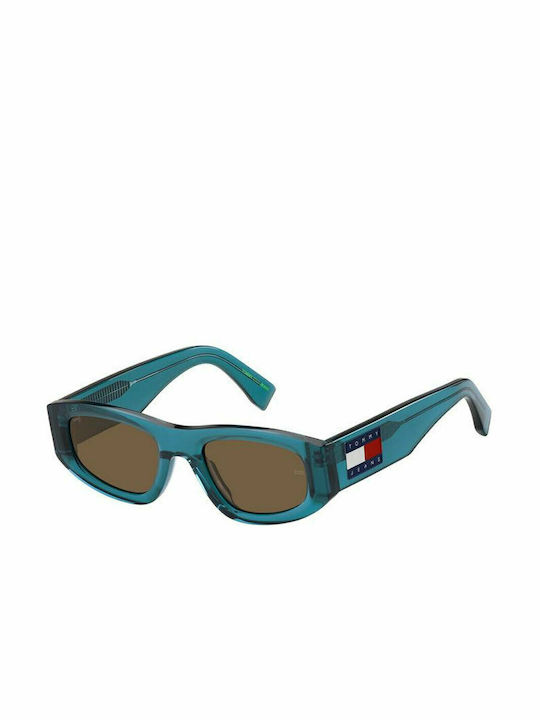 Tommy Hilfiger Слънчеви очила с Зелен Пластмасов Рамка и Кафяв Леща 200011TCF5-270