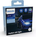 Philips Λάμπες Αυτοκινήτου Ultinon Pro3021 H4 LED 6000K Ψυχρό Λευκό 12-24V 18W 2τμχ