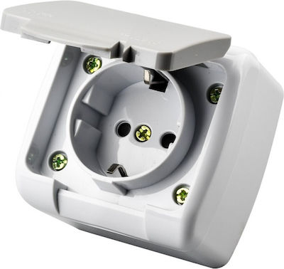 Entac ESMWS1E-STP Single Power Socket Gray