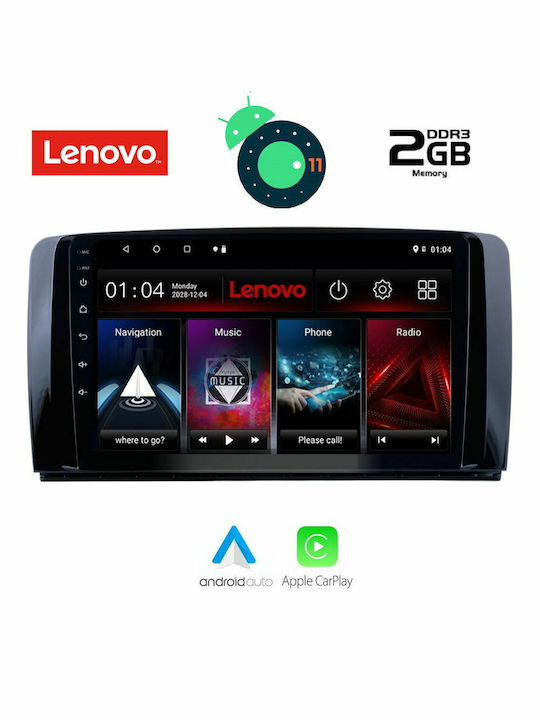 Lenovo Sistem Audio Auto pentru Peugeot 4007 Mitsubishi Outlander Citroen C-Crosser Audi A7 2006-2015 (Bluetooth/USB/AUX/WiFi/GPS/Apple-Carplay/Partitură) cu Ecran Tactil 9"