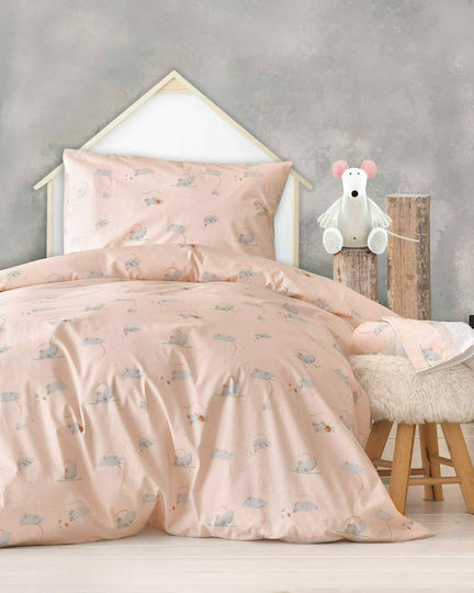 Rythmos Jerom Set Kids Duvet Cover Single with Pillowcase Cotton Somon 160x250cm