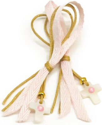 Αφήτεχνο Christening Charm Pin Pink 50pcs