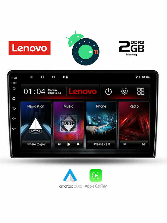 Lenovo Sistem Audio Auto pentru Audi A7 Ssangyong Rexton toată lumea (Bluetooth/USB/AUX/WiFi/GPS/Apple-Carplay/Partitură) cu Ecran Tactil 9"