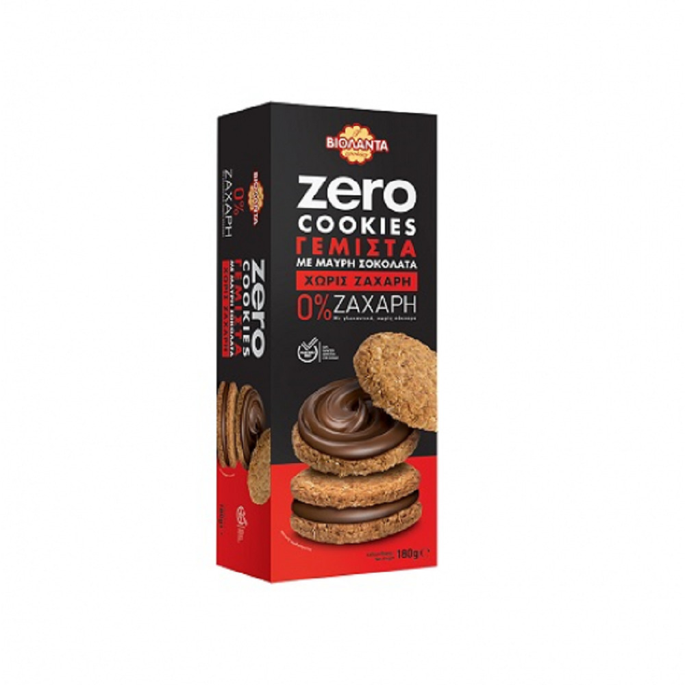 Violanta Biscuiți Zero Cu umplutură Cacao Fără Zahăr 1buc 180gr
