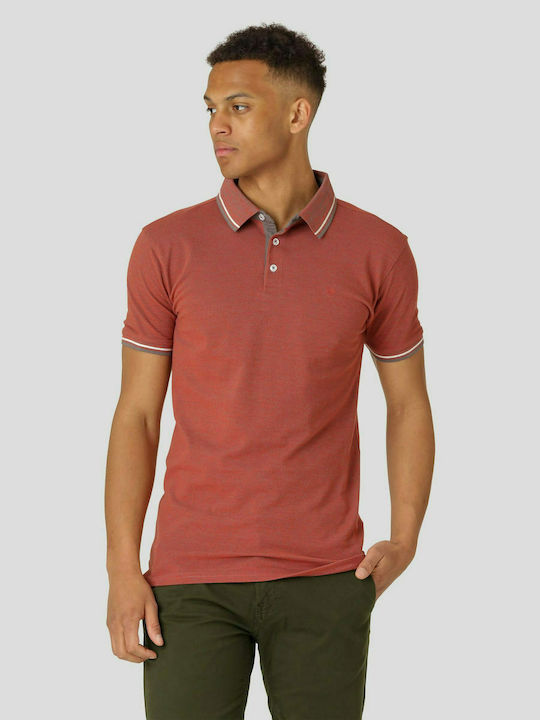 Marcus Ανδρικό T-shirt Polo Dark Orange