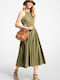 Summer Midi Dress Khaki