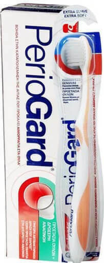 Colgate Periogard Pastă de dinți pentru Parodontită & Periuță de dinți moale de culoare alb-somon 75 ml