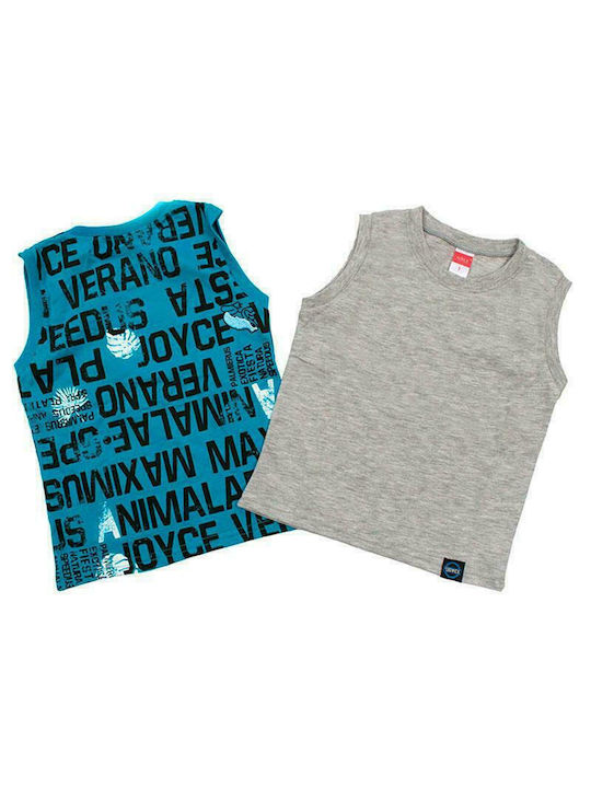 Joyce Set Kinder Shirts Blau/Grau