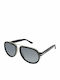 Slazenger Herren Sonnenbrille mit Schwarz Kunststoff Gestell und Gray Linse