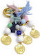 Αφήτεχνο Metal Christening Charm Keychain Multicolour 50pcs (Various Designs)