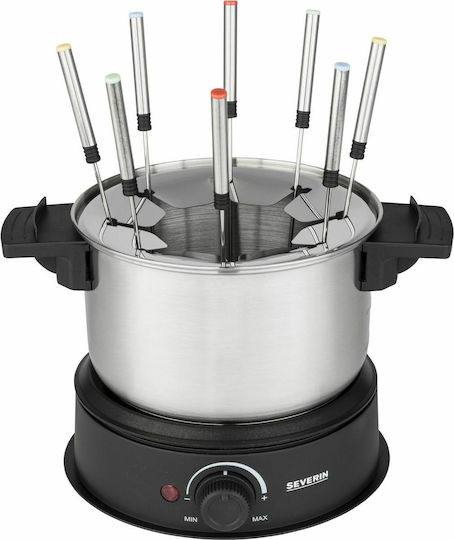 Severin Vas pentru Fondue Electric din Oțel Inoxidabil Gri 30x23.5x25.5buc