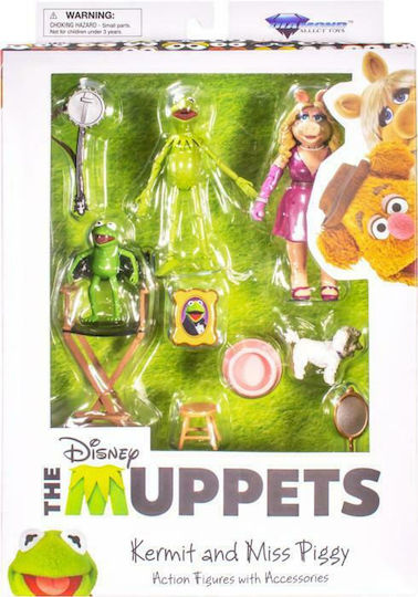 Diamond Select Toys Muppet Show: Kermit & Miss Piggy Φιγούρα Δράσης 18εκ.