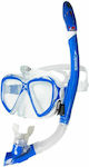 Speedo Μάσκα Θαλάσσης με Αναπνευστήρα U Sport Dual Lenses Combo σε Μπλε χρώμα