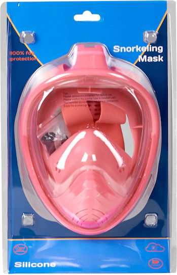 Unitup Tauchmaske Silikon Vollgesicht Rosa
