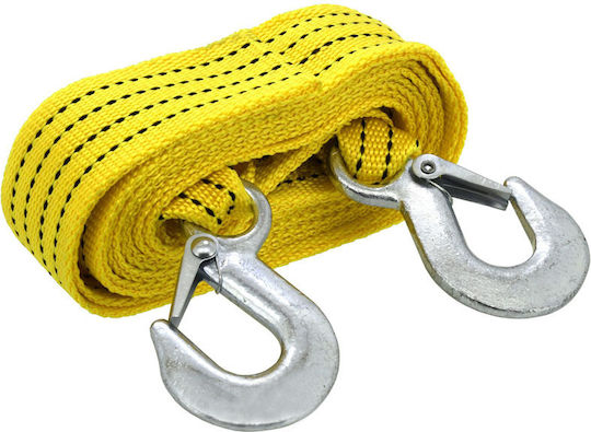 Compass Car Towing Equipment Strap with Towing Capacity up to 3 Tons in Yellow Color