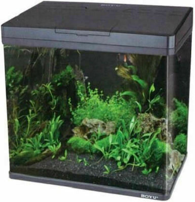 Boyu Fish Aquarium Capacity 31lt with 40x23x45cm. Black