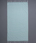 Silk Fashion Pestemal SF1750 Green Cotton Beach Towel with Fringes 180x90cm