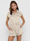 Kenya Life Women's Short Sleeve One-piece Shorts Moonbeam