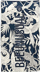 Bee. Unusual. Jungle Body Microfiber Towel Blue