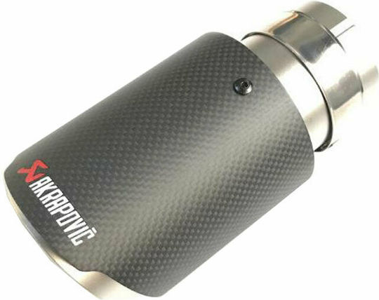 Exhaust Muffler for Universal Τύπου Akrapovic Mirror Polished