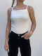Only Women's Summer Blouse Cotton with Straps Cloud Dancer