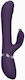 Vive Triple Action Δονητής Rabbit Rechargeable Silicone Pulse-wave & Vibrating G-spot Rabbit with Interchangeable Clitoral Stimulation Sleeves 22.3cm Purple