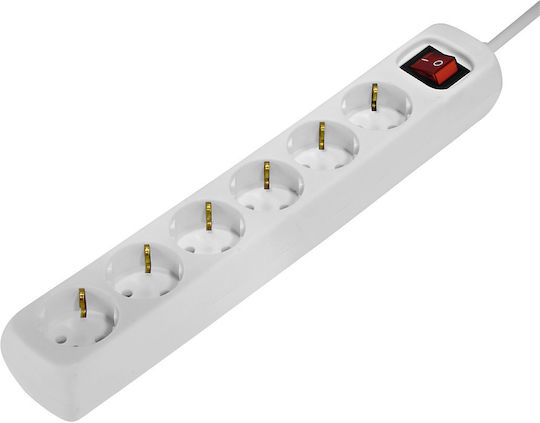 HAMA Power Strip 6 Positions with Switch and Cable 1.4m