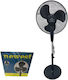 Newest FS-40F Pedestal Fan 50W 40cm Diameter Black