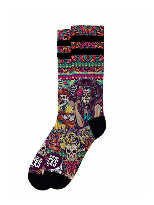 American Socks Día De Los Muertos Κάλτσες με Σχέδια Πολύχρωμες American Socks Día De Los Muertos Κάλτσες με Σχέδια Πολύχρωμες