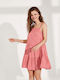 Ysabel Mora Γυναικείο Κοντό Φόρεμα Παραλίας Peach Blossom