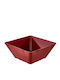 Tognana Melamine Salad Bowl Red 19.5x19.5x8cm 6pcs
