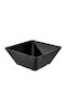 Tognana Melamine Salad Bowl Black 19.5x19.5x8cm 6pcs