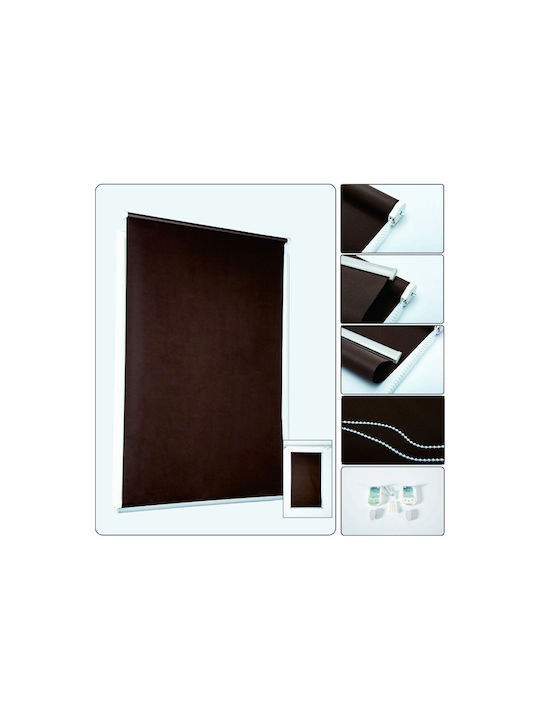 Roller Blinds Partial Blackout Brown W150xH180cm 23804