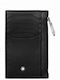 Meisterstück Leather Men's Wallet Cards Black