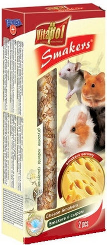Vitapol Λιχουδιά για Τρωκτικά με Τυρί Smakers 90gr