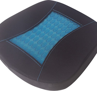 Auto Gs Μαξιλαράκι Καθίσματος Gel Μαύρο / Μπλε 41x38x5,5cm