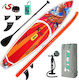 Funwater Koi 11′6″ Inflatable SUP Board with Length 3.5m Red