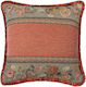 Silk Fashion Decorative Pillow Case 572 Orange 45x45cm.