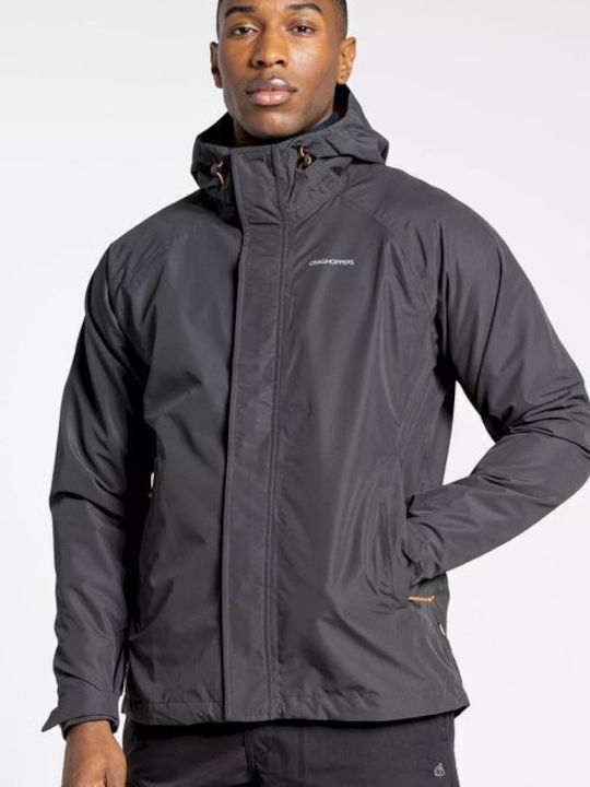 Craghoppers Men's Jacket Waterproof Black Pepper