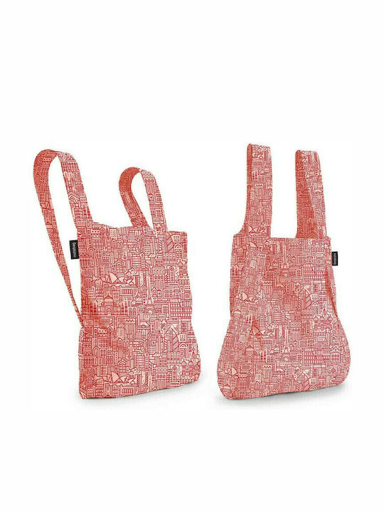 Notabag Hello World Fabric Shopping Bag Rose/red