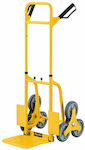 Express Transport Trolley Foldable for Weight Load up to 120kg Yellow 631430