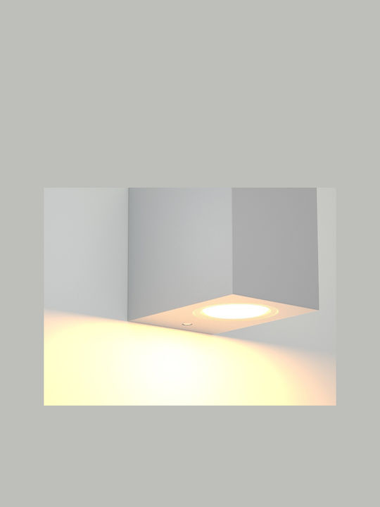 Inlight Επιτοίχιο Εξωτερικό Σποτ GU10 IP54 9x7x...
