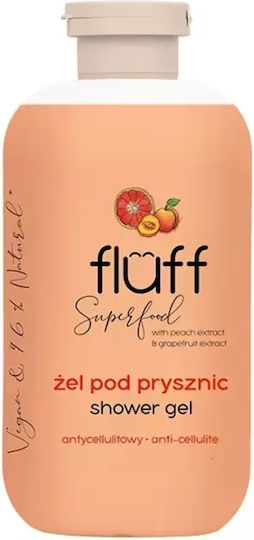 Fluff Peach & Grapefruit Anti-cellulite Bubble Bath Gel with Glycerin & Citrus Scent 500ml