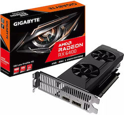 Gigabyte Radeon RX 6400 4GB GDDR6 D6 Low Profile Κάρτα Γραφικών