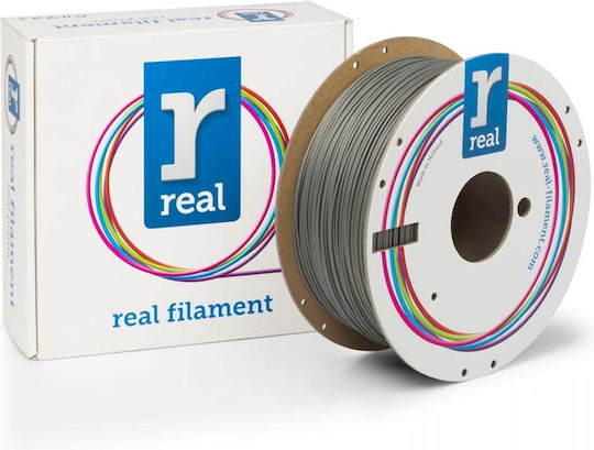 Real Filament Matte PLA 3D Printer Filament 1.75mm Antique Silver 1kg 1τμχ (Spool)